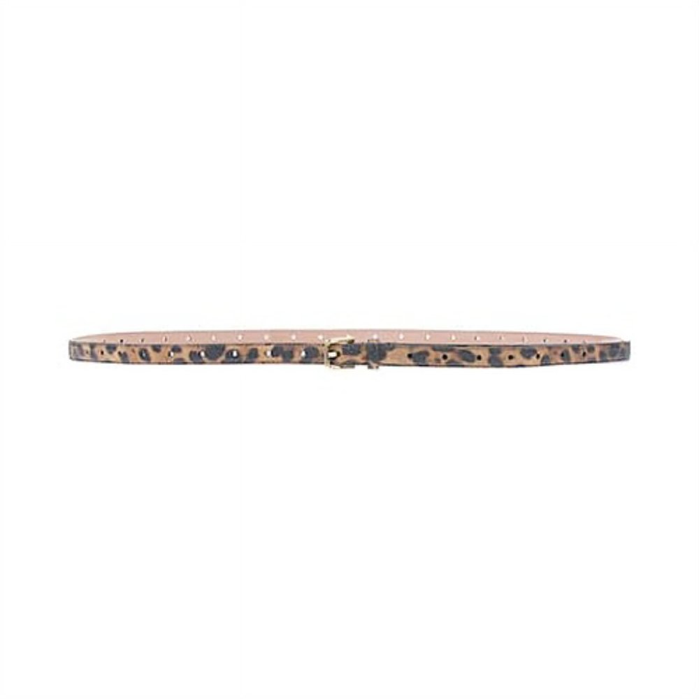 100% AUTH Dolce & Gabbana Leopard Print Leather Double Belt 65 cm - 26 inch